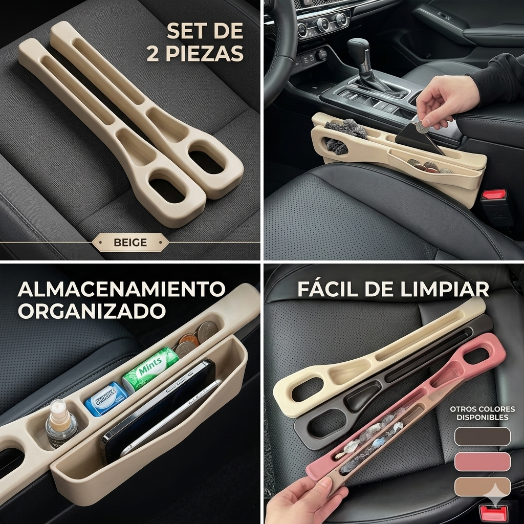 Organizador Premium de Asientos para Carro (Par) – Adiós al Desorden