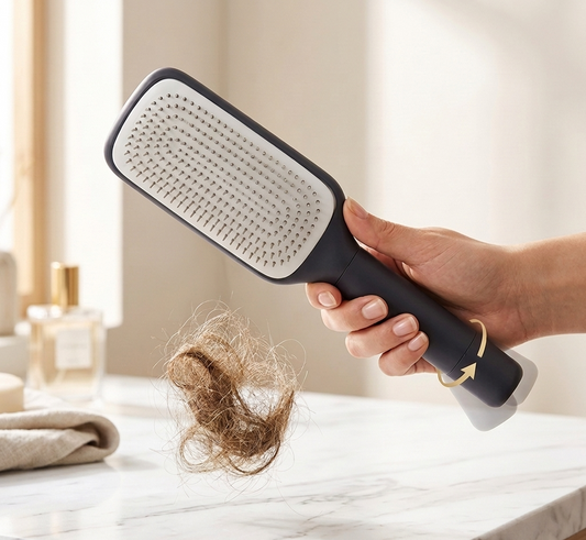 Cepillo de pelo autolimpiante