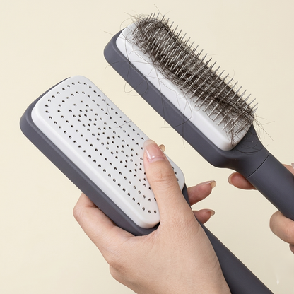 Cepillo de pelo autolimpiante
